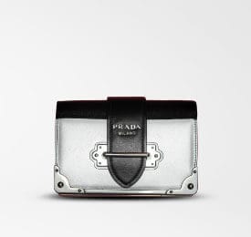 Island Double Comp Handbag In Silver